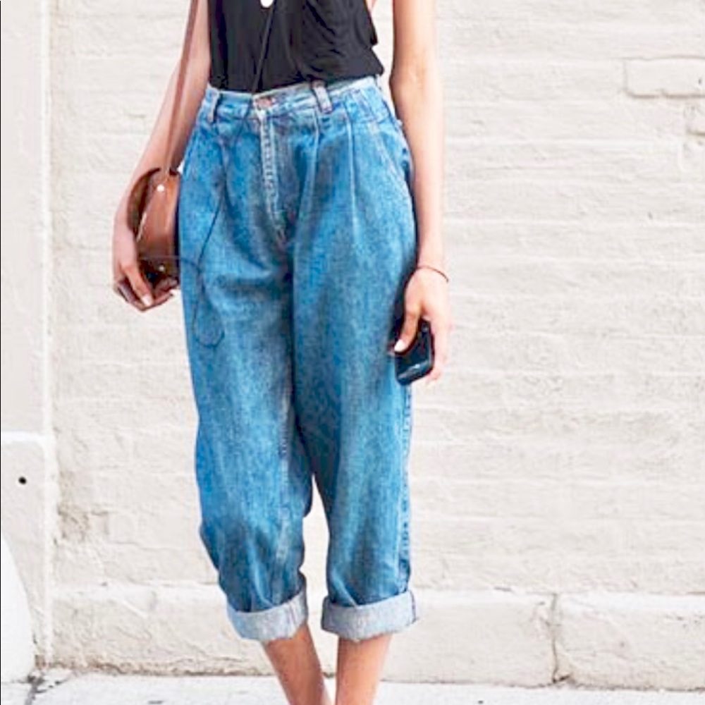 Vintage Mom’s Jean High-waisted Savane Blue
